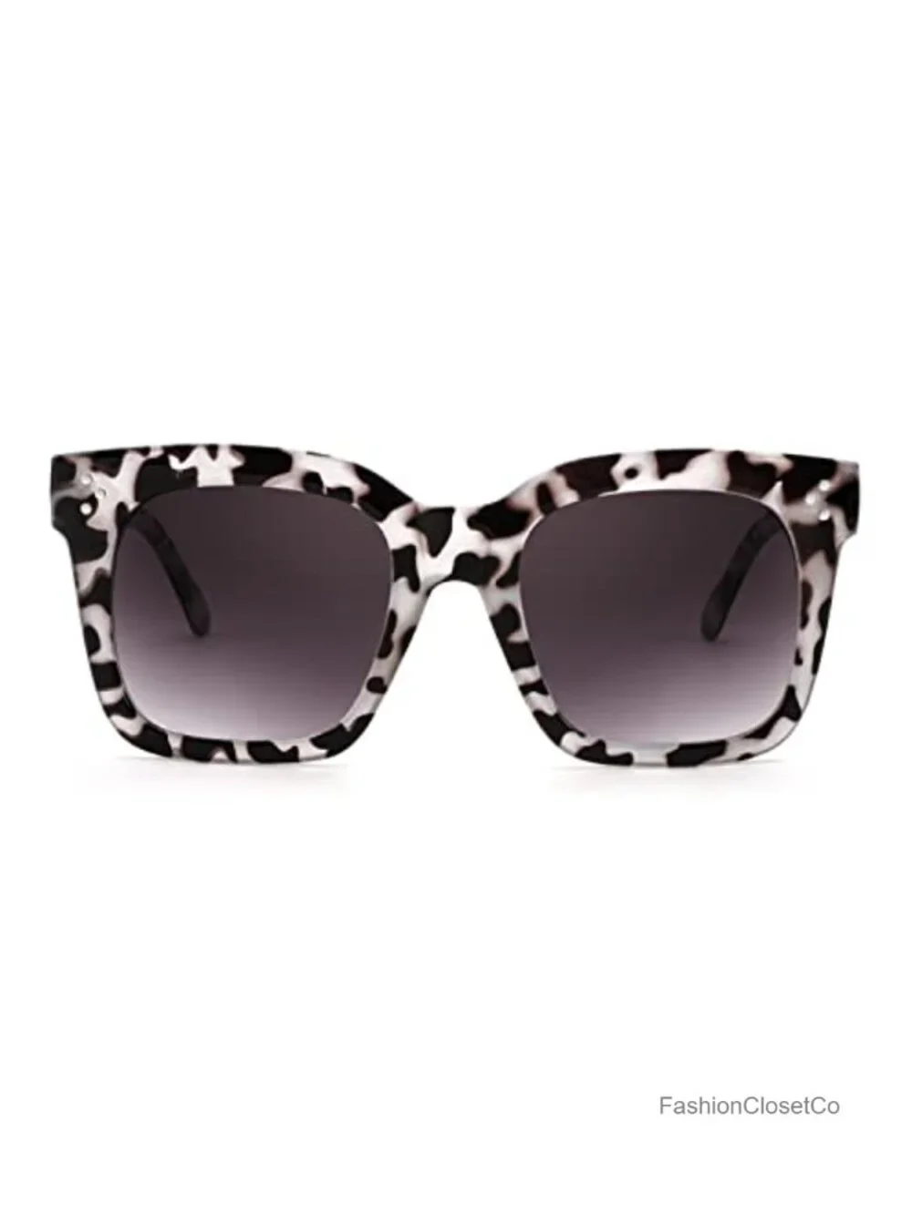 Vintage Square Gradient Sunglasses UV400 Protection Oversized Retro